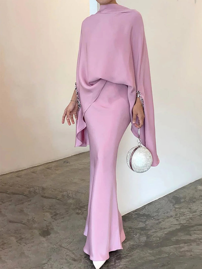 Elegant Solid Color Irregular Suit