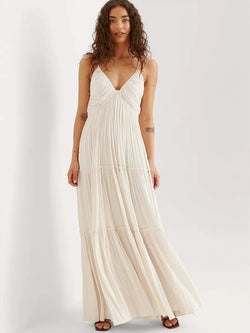 Whispering Cascade Maxi Dress