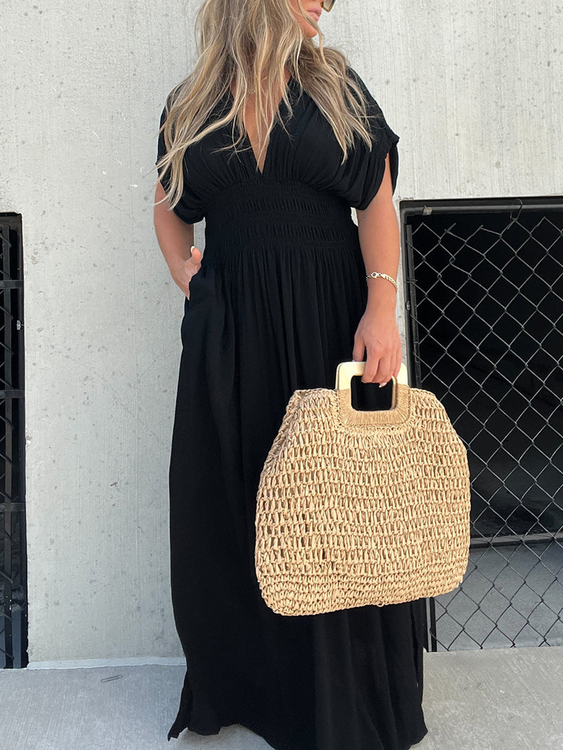 Black Broken Hearted Maxi Dress