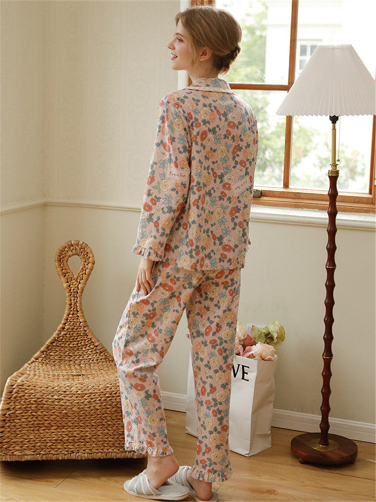 Pure Cotton Button-Up Sleepwear Set