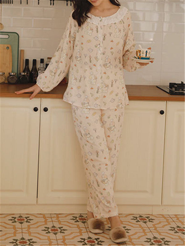 Bamboo Cotton Printed Sleepwear Set