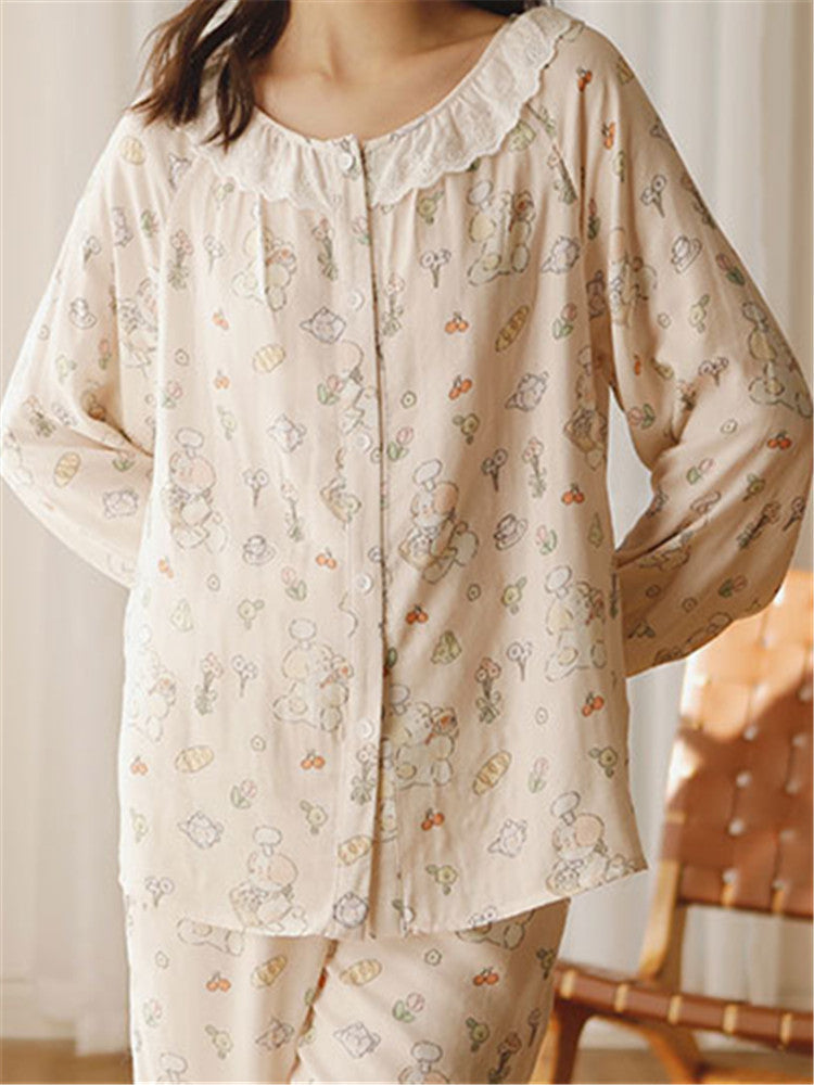 Bamboo Cotton Printed Sleepwear Set