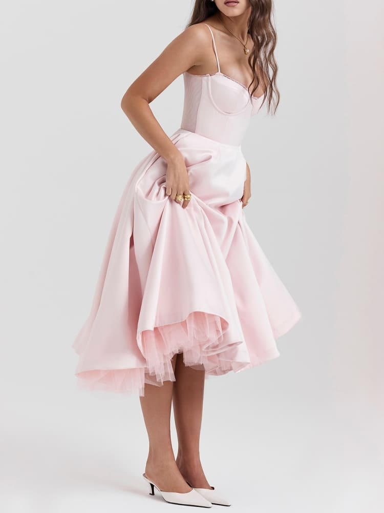 Ballerina Pink Midi Dress