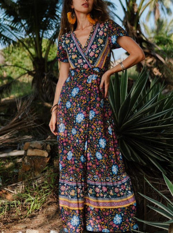 Joseph Bohemian Wrap Maxi Dress